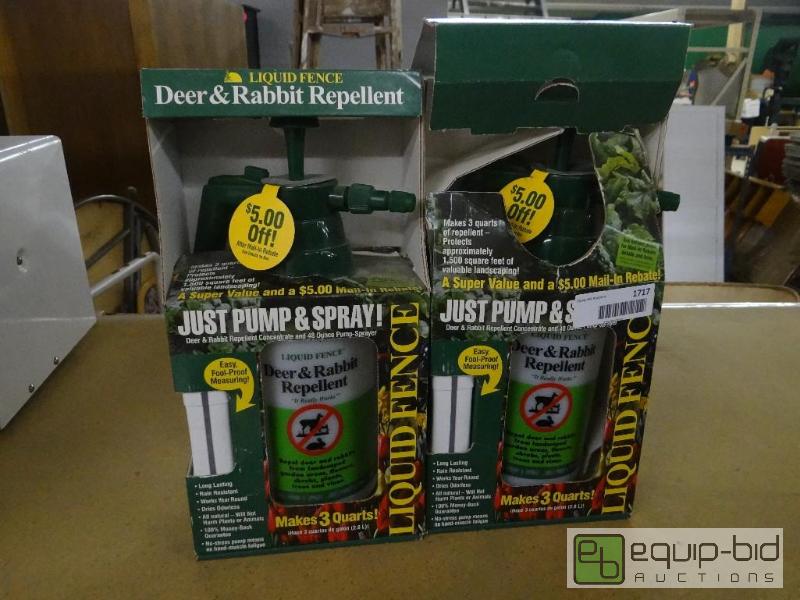 lot 1717 image: 2 new in box deer and rabbit repellent....