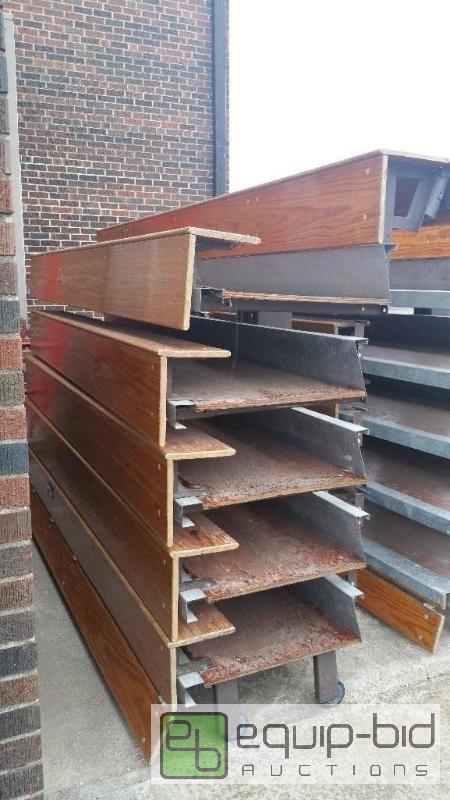 lot 2 image: Lot of 2- 12 foot sections of retractable ble...