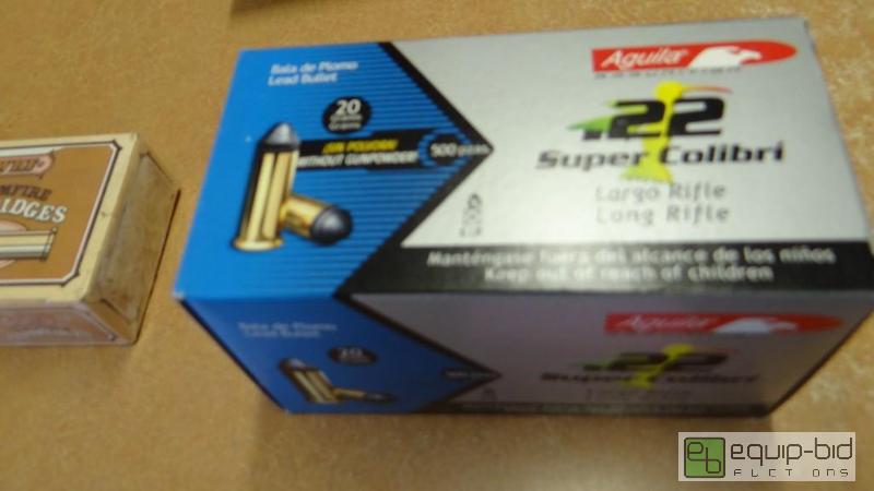 lot 499 image: Aguilar 22 long rifle. Box of 500....