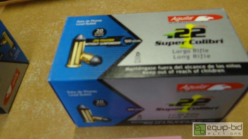 lot 500 image: Aguilar 22 long rifle. Box of 500....