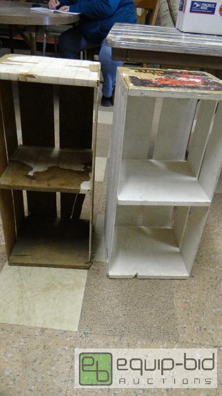 lot 525 image: 2 vintage wooden crates....