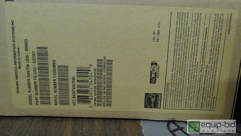 lot 539 image: Lot of 2 Toshiba laptops.  Work but need new ...