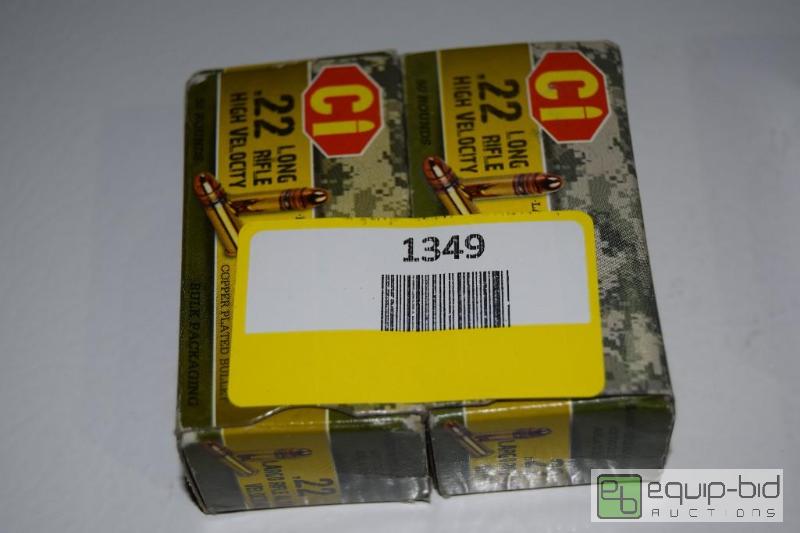 lot 1349 image: 100 rounds of 22lr...