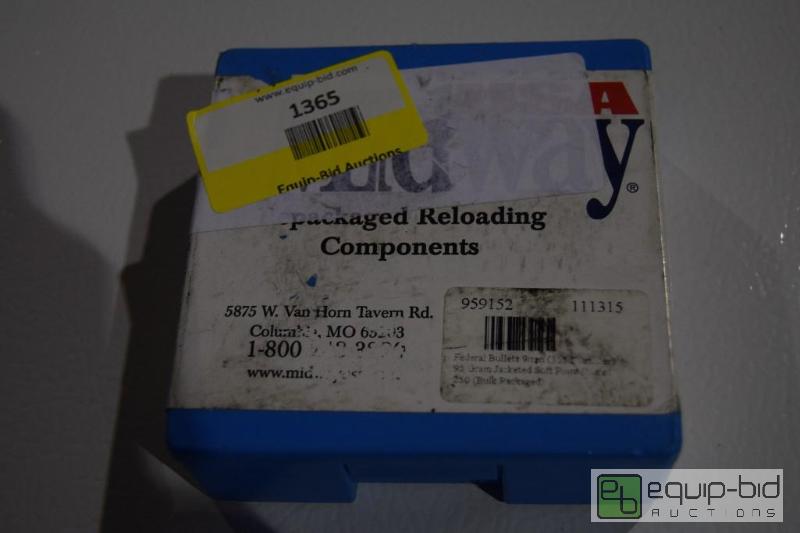 lot 1365 image: 250 count 9mm reloading bullets...