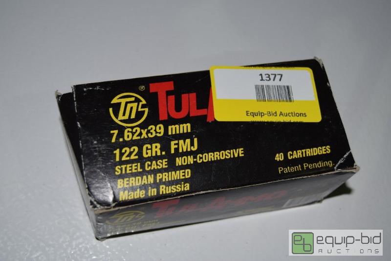lot 1377 image: 40 Rounds 7.62x39...