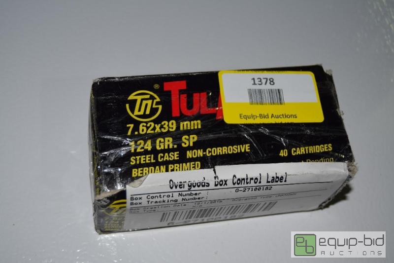 lot 1378 image: 40 Rounds 7.62x39...