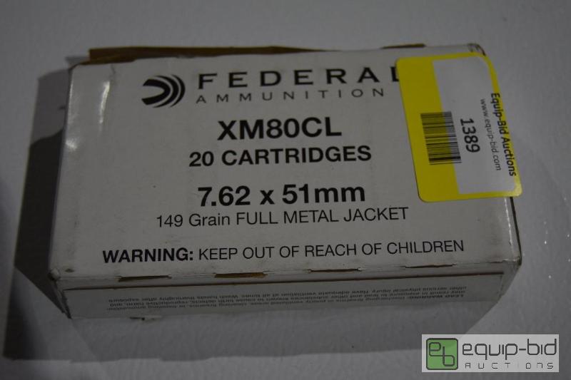 lot 1389 image: 20 rounds of 7.62x51 .308...