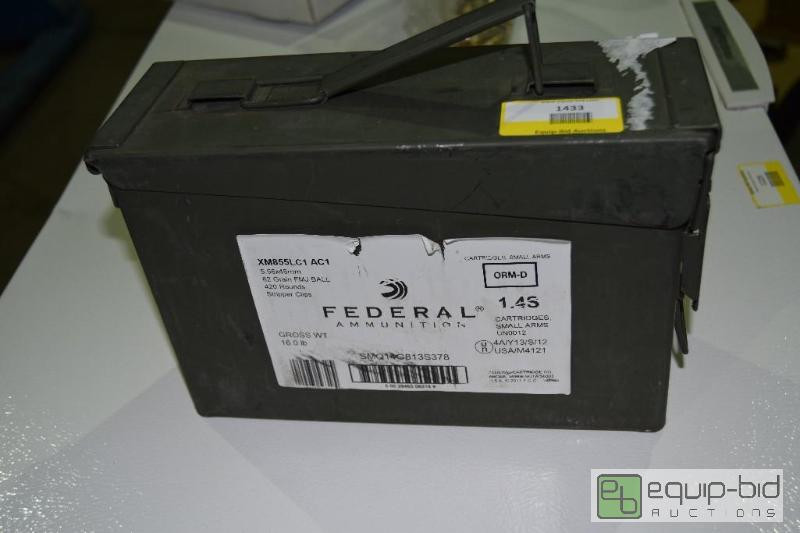 lot 1433 image: 420 rounds 5.56 XM855LC1...