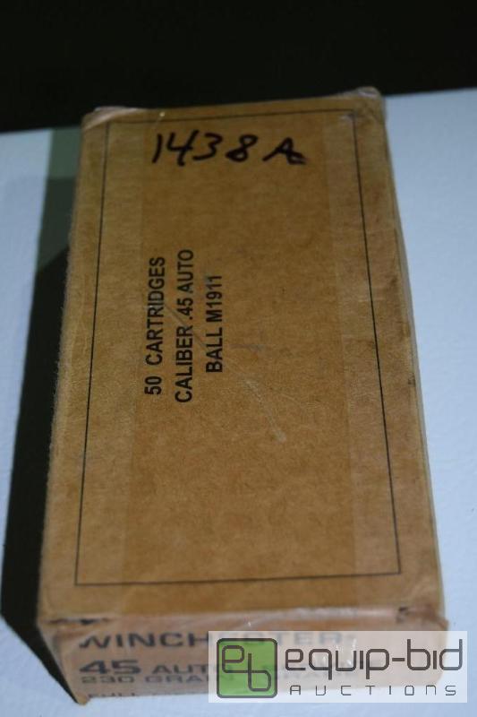 lot 1438A image: 50 rounds 45 Auto...