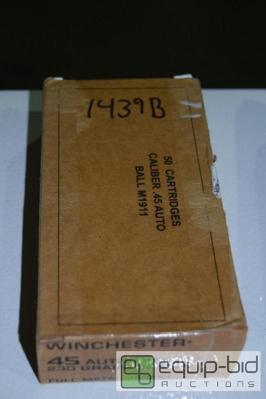 lot 1439B image: 50 rounds 45 Auto...