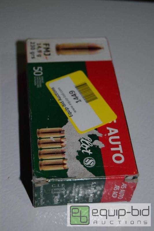 lot 1449 image: 50 rounds 45 Auto...