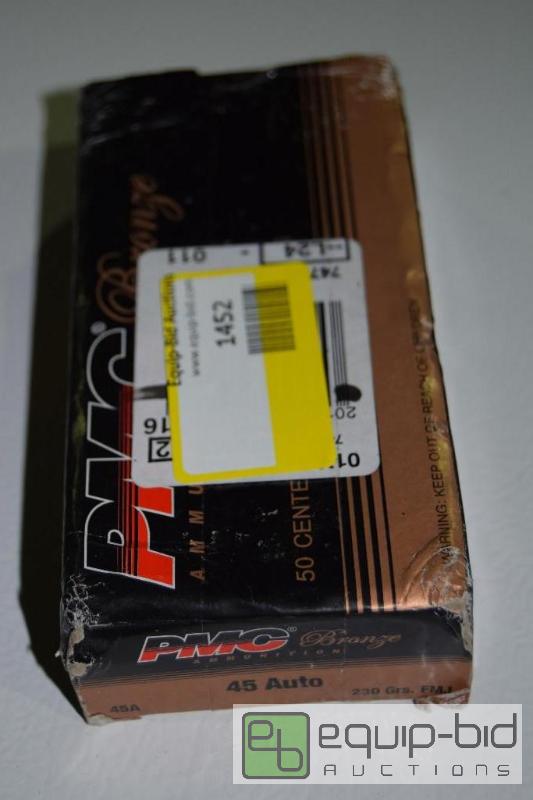 lot 1452 image: 50 rounds 45 Auto...