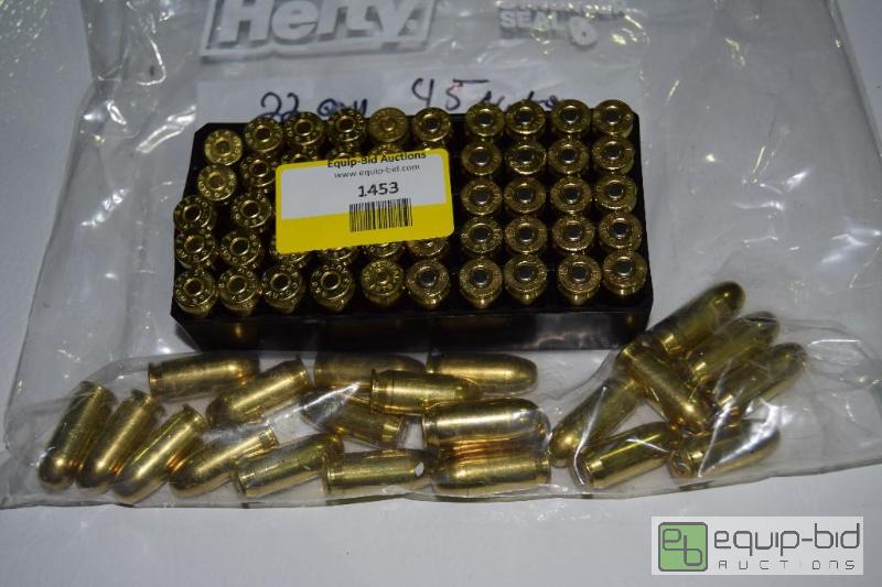 lot 1453 image: 72 Rounds of 45 Auto...