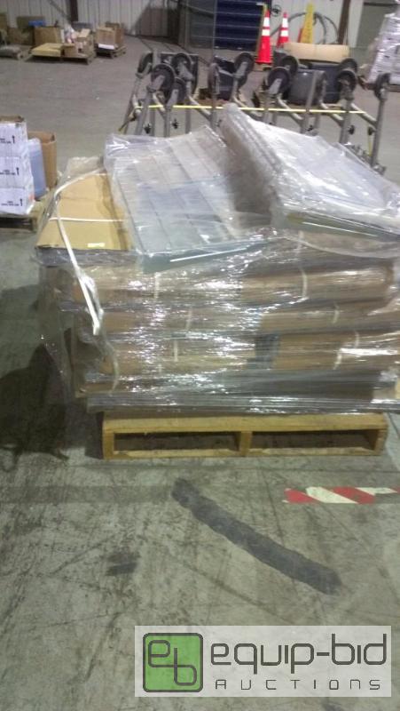 lot 1577 image: Large palette of 19 inch by 48 inch chrome wi...