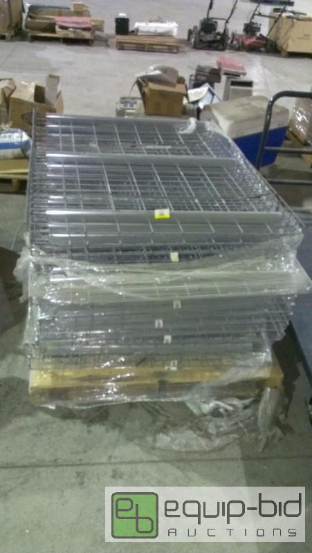 lot 1582 image: 16 qty pallet rack decking 40x48...