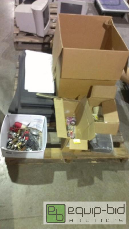 lot 1591 image: Various hardware and brass rod foam padding...