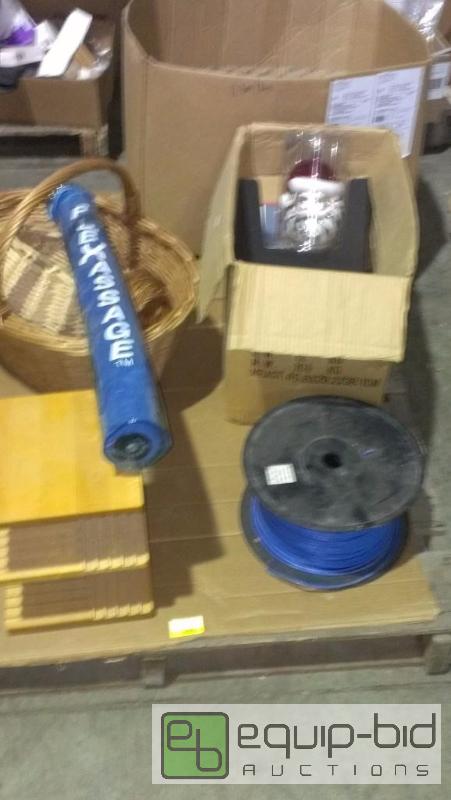 lot 1597 image: Spool of blue cutting wire Holiday ornaments ...