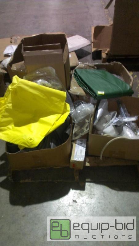 lot 1620 image: Pallet with Coleman Spa Cover, Misc Hardware,...