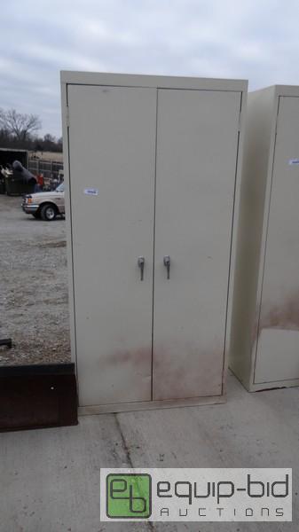 lot 1010 image: Upright 2 Door Storage Cabinet