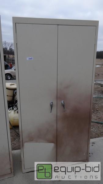 lot 1011 image: Upright 2 Door Storage Cabinet