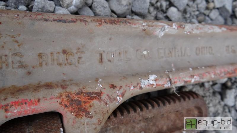 lot 1022 image: Ridge Tool Pipe Wrench And Roll Of Asphalt Felt
