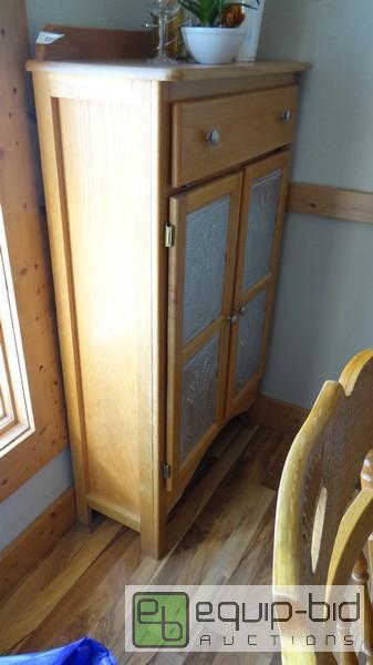 lot 1112 image: Decorative Wooden Storage Cabinet