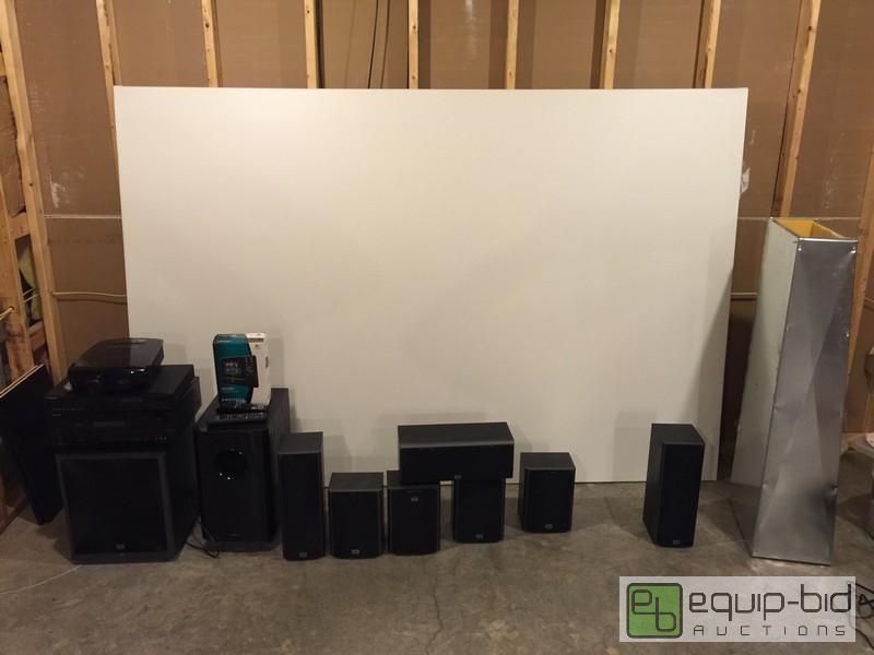 lot 1136 image: DvdBluRay, Projector, And Surround Sound Stereo Set Up