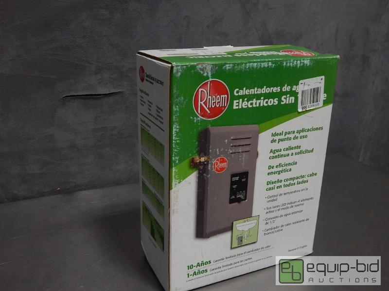 lot 2412 image: Rheem RTE-3 Tankless Electric Water Heater