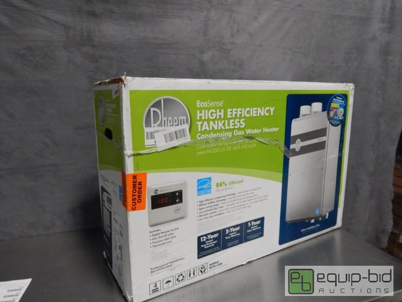 lot 2413 image: Rheem High Efficiency Tankless Condensing Natural Gas Water Heater