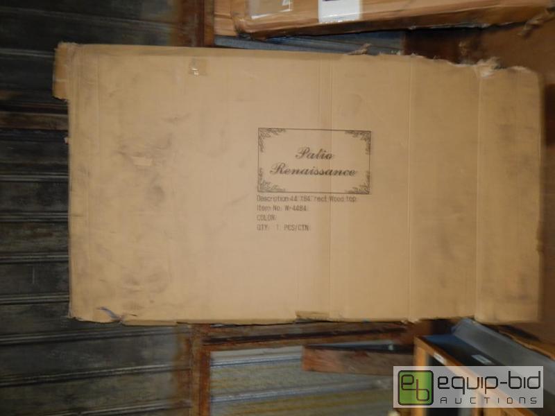 lot 2423 image: Patio Renaissance Rectangle Wood Table Top