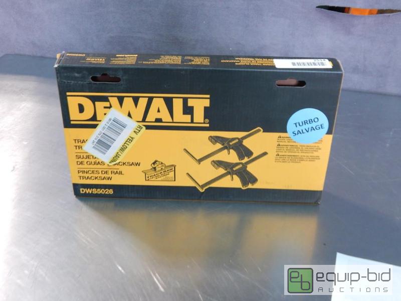 lot 2514 image: DeWalt Tracksaw Track Clamps