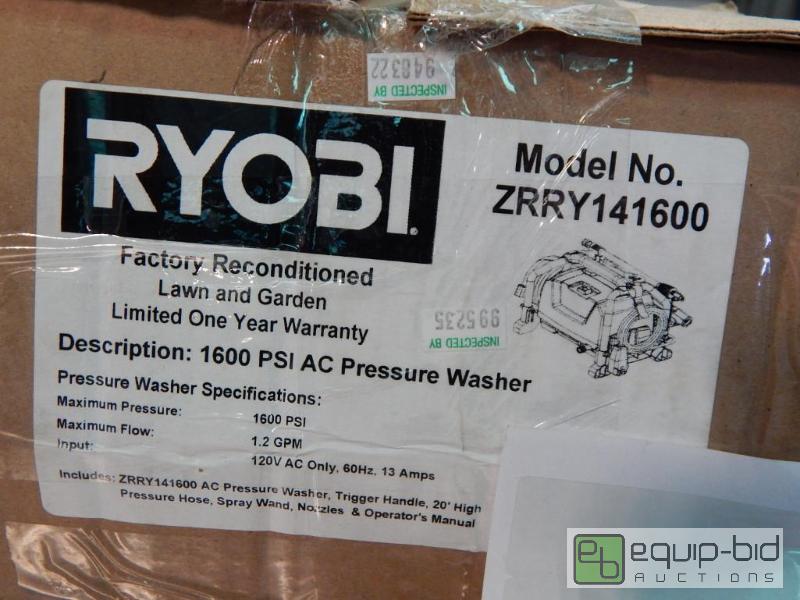 lot 2538 image: Ryobi Preasure Washer