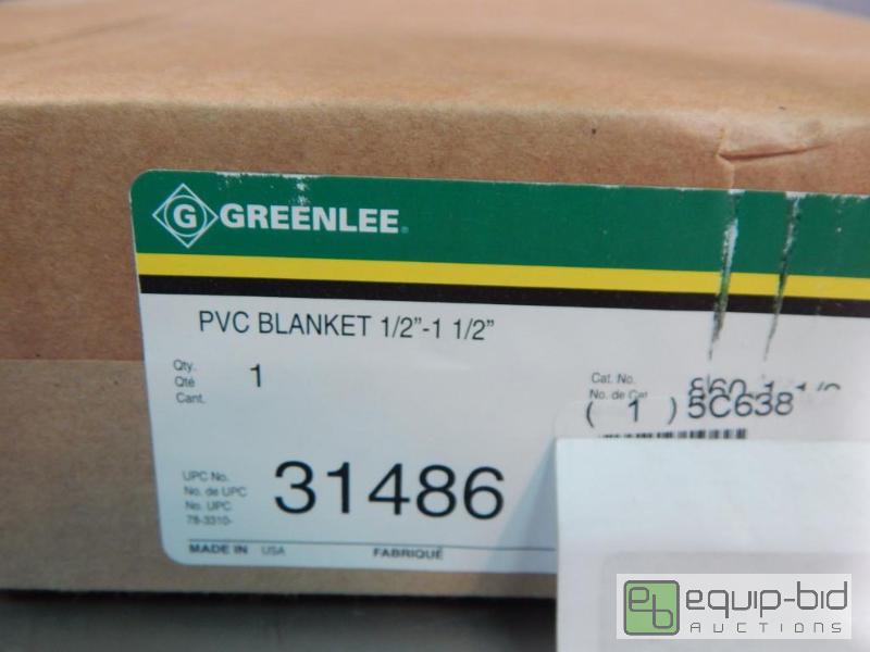 lot 2544 image: Greenlee PVC Blanket