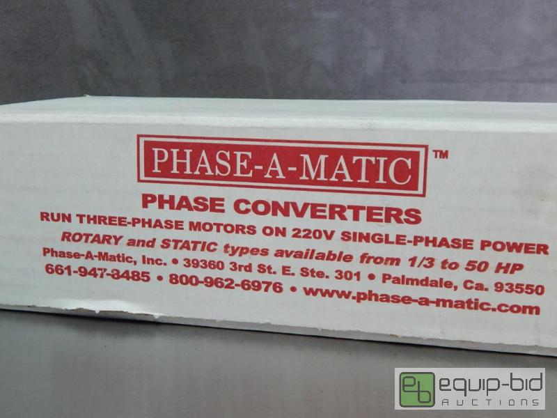 lot 2603 image: Phase-A-Matic Phase converter