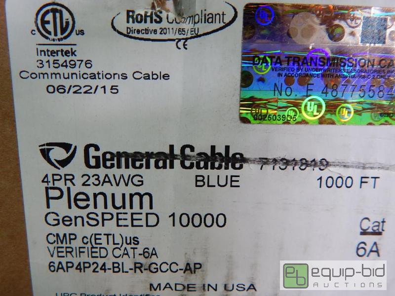 lot 2638 image: General Cable Communications Cable