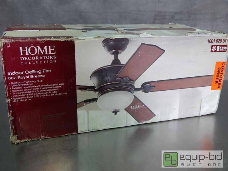 lot 2655 image: Home Decorators Indoor Celing Fan