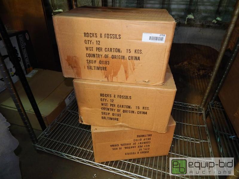 lot 2759 image: 3 Cases of Rocks and Fossils Books