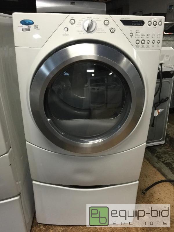 lot 5182 image: Whirlpool Duet White Gas Dryer - WGD9500TW