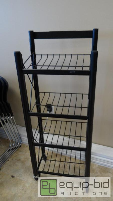 lot 162 image: 4 Tier Metal Display Rack
