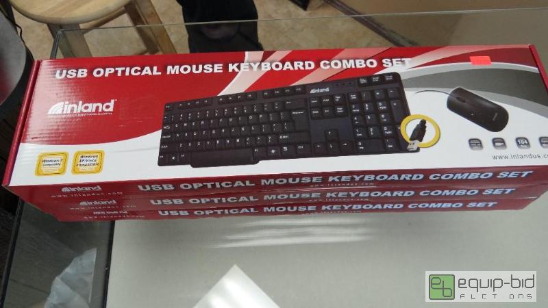 lot 174 image: Lot of 3  USB Optical Mouse Keyboard