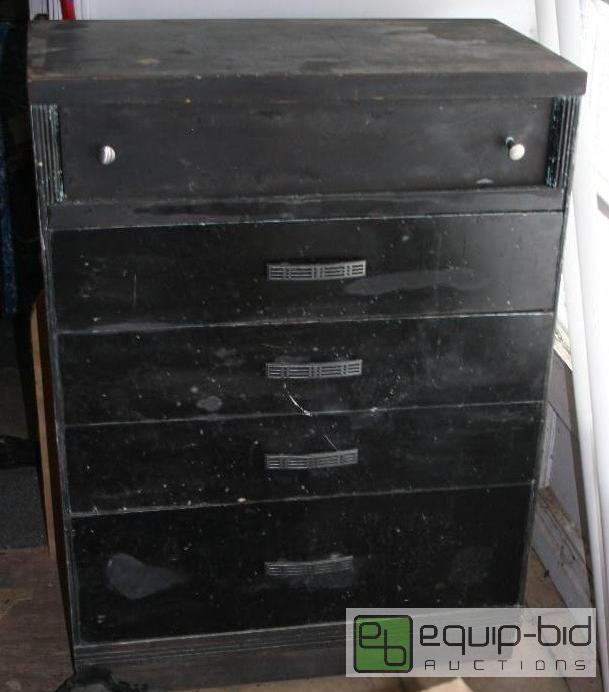 lot 2053 image: Black dresser 43&quot tall 1812&quot deep ...