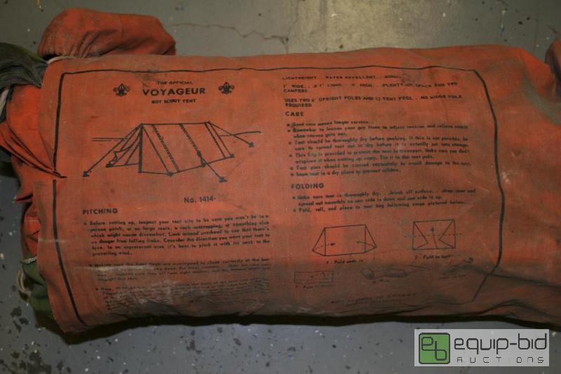 lot 2055 image: Boy scout 2 person tent. 7 wide, 87&quot h...