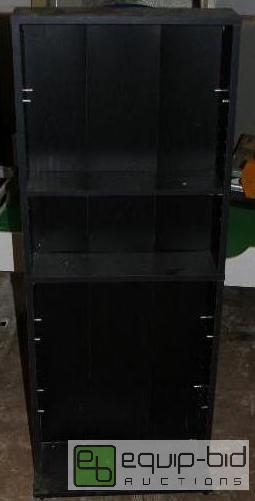 lot 2082 image: CD rack 50&quottall 19&quot long 512&quot...