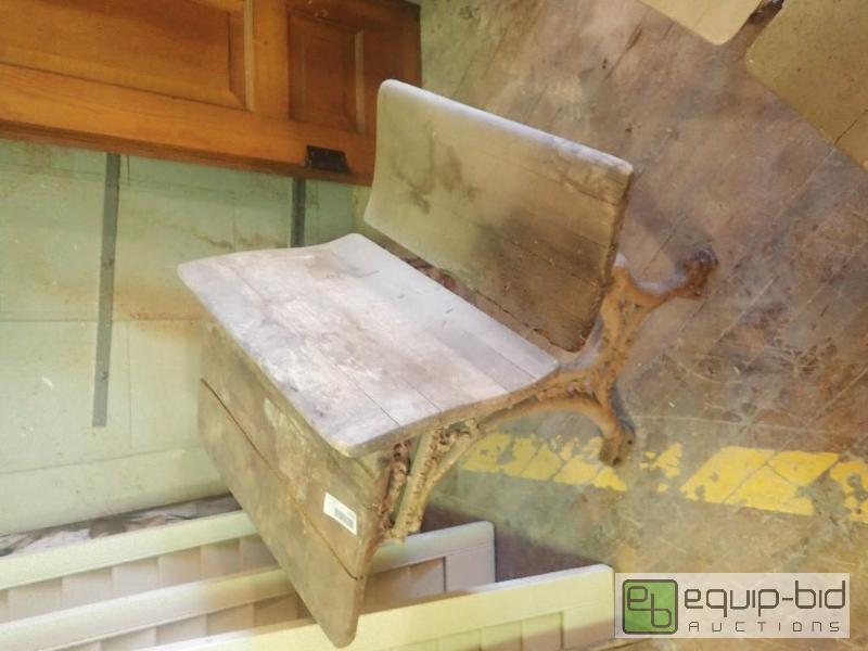 lot 2704 image: Vintage Early Years Kids School Folding Desk