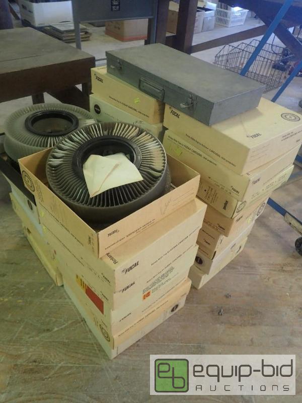 lot 2723 image: Large Vintage Lot of Kodak Carousel Slide Trays