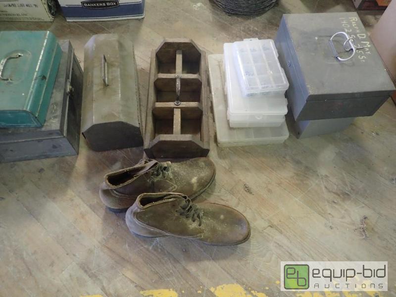 lot 2763 image: Large Lot of Metal Tool Storage Boxes