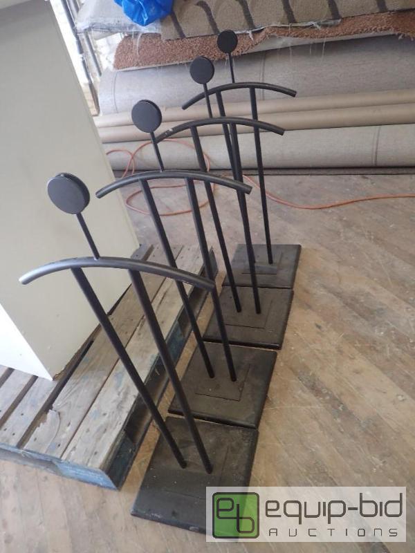 lot 2790 image: (4) Metal Cloths Dress Racks