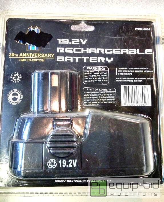 lot 3278 image: Qnty 6 pcs 19.2 volt battery for cordless too...
