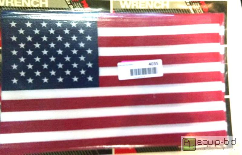 lot 4037 image: Qnty 7 packs flags 8 &quot x 12&quot, 24 fl...