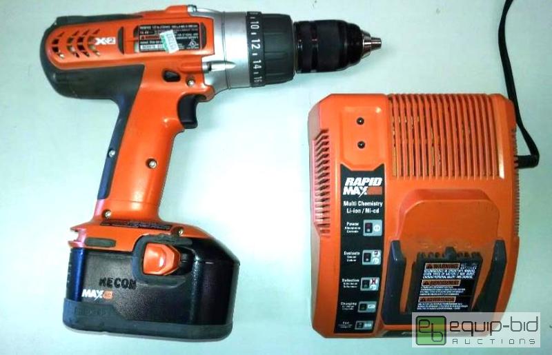 lot 4041 image: Ridgid 14.4 volt cordless drill,1battery,char...